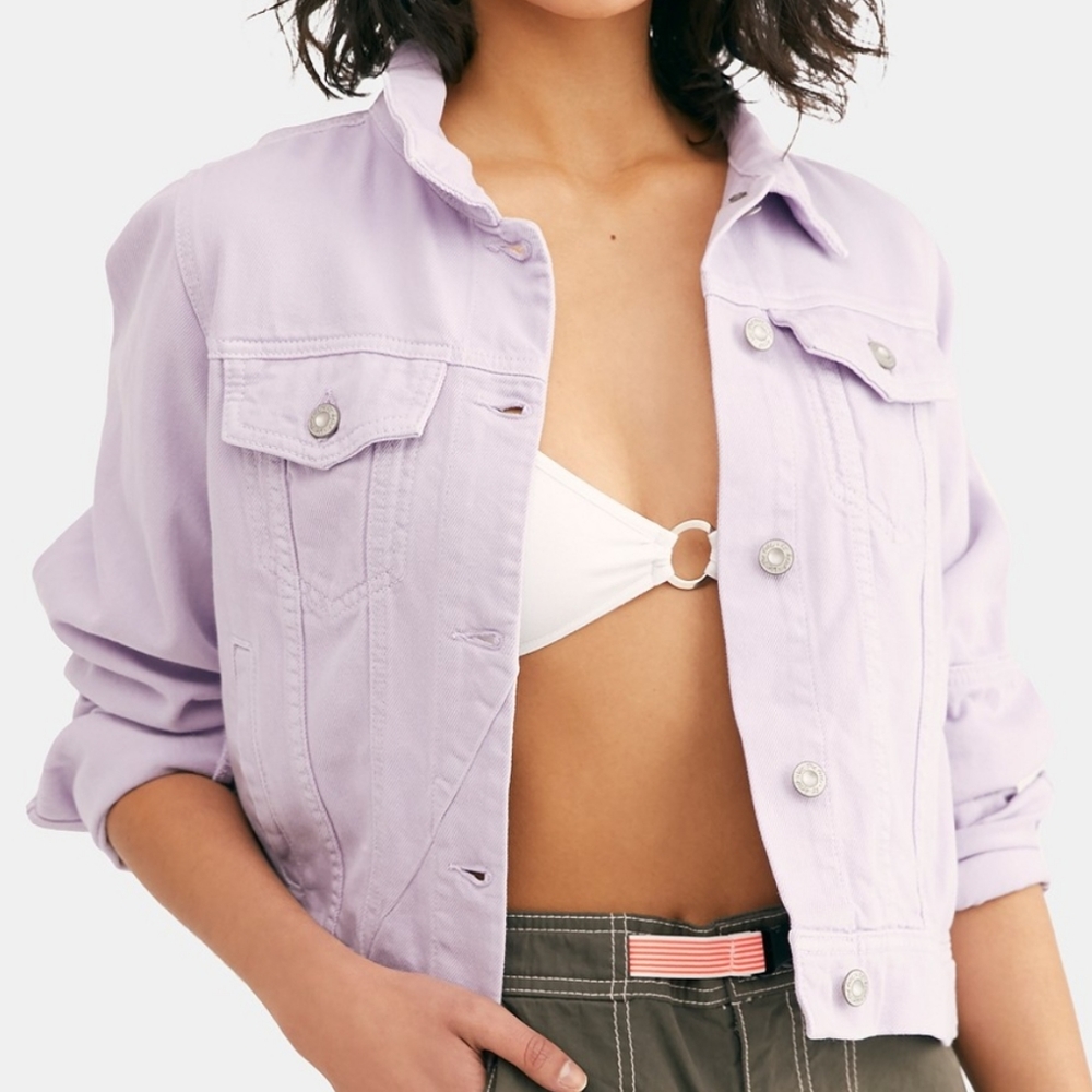 Lavendar denim jacket